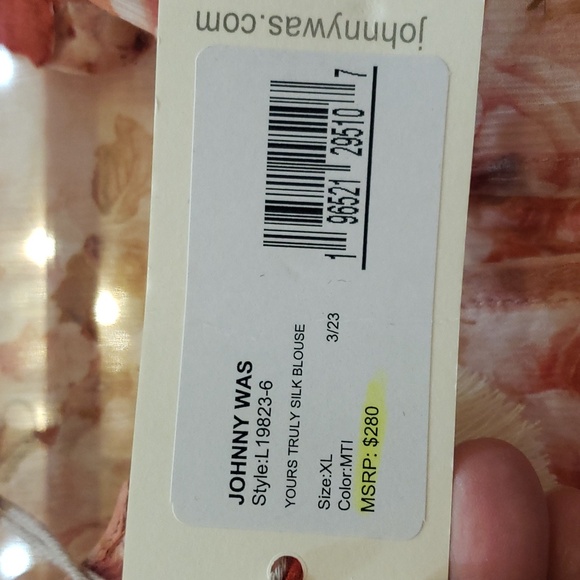 Nwt Johnw Was XL top - Picture 5 of 10